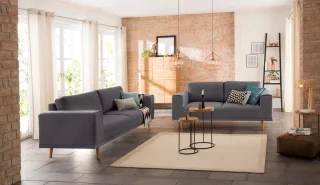 Home affaire 3-Sitzer "Lasse" im scandinavischem Stil mit Holzfüßen