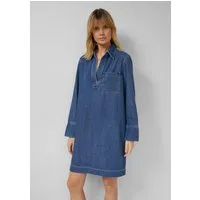 s.Oliver Minikleid Kleid Denim-Kleid mit Eingrifftaschen
