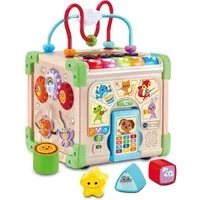 Vtech® Motorikwürfel Vtech Baby, Interaktiver Holz-Spielwürfel