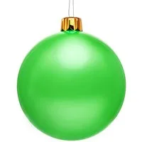 Spetebo Christbaumschmuck Riesen Weihnachtskugel aufblasbar 45 cm Outdoor (1-tlg), inklusive Erdspieß, Saugnapf und Karabinerhaken
