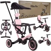 COIL Dreirad Lauflernrad, Kinderlaufrad, Dreirad/Laufrad, Balance Bike, 6in1, Kunststoffsitz, ab 12 Monaten, Gummiräder, Höhenverstellung