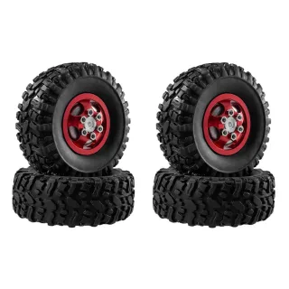 4PCS Upgraded Metal Rims Tires Wheels for TOYOTA Land Cruiser MN82 LC79 MN78 WPL D90 D91 D96 99S 1/12 RC Cars Vehicles M