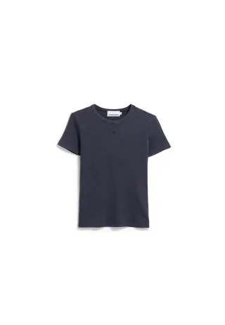 Armedangels - GMT DYE RIB T-SHIRT tinted navy - Gr. - S