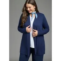 Laura Scott CURVE Strickjacke Große Größen aus angenehmem fließendem Jerseymaterial