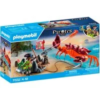 Playmobil® Kampf gegen die Riesenkrabbe (71532), Pirates Konstruktions-Spielset, (26 St), Made in Europe