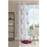 HOME WOHNIDEEN Vorhang RAWLINS (1 St), Schlaufen, transparent, Microfaser, Schal aus Voile bedruckt