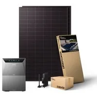 Kleines Kraftwerk Balkonkraftwerk, 1000 W, Monokristallin, (Flachdach/Garten, Solaranlage Komplettset mit Speicher), 2 x 500W, Anker Solarbank 4 Pro