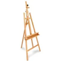 Artina Staffelei Staffelei Holz Groß Barcelona bis 120cm - 225cm verstellbar, Holzstaffelei für Leinwände bis 120cm – 225cm höhe verstellbar Malstaf