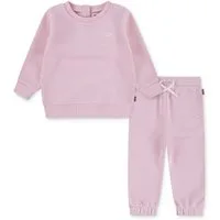 Levi's® Kids Neugeborenen-Geschenkset LVN HOODIE,JOGGER SET (Set, 2-tlg) mit kleiner Label-Applikation- Stickerei