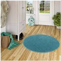 Snapstyle Hochflor-Teppich Hochflor Velours Teppich Cottage Rund, Rund, Höhe: 22 mm