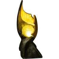 GLOBO LIGHTING LED Solarleuchte, LED-Leuchtmittel fest verbaut, Warmweiß, LED Garten Solarlampe Dekofigur Flamme Solar Außenleuchte Gartenlampe