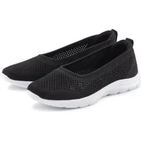 LASCANA Halbschuh, Slip-On-Sneaker, Sneaker Ballerinas zum Reinschlüpfen VEGAN