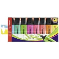 STABILO Marker STABILO BOSS Textmarker - 2+5 mm - 8er Etui