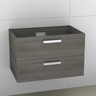 Artiqua 414 Waschtischunterschrank für Venticello 41048J, 41048L Graphit Struktur quer, 414-WU2L-V10 414-WU2L-V104-7098-401