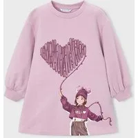 Mayoral Sweatkleid Mayoral Mädchen Sweatkleid Rosa – (491416)