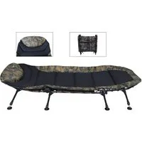 MK Angelsport Angelliege Angelliege MK 5 Seasons Camou Pro Deluxe 8-Bein Karpfenliege kompakt