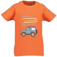 Blue Seven T-Shirt Blue Seven Jungen T-Shirt Jeep Schaumdruck orange (1-tlg)