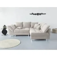 COLLECTION AB Ecksofa Innsbruck L-Form, B: 247 cm, 3 Zierkissen, Federkern
