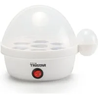 Tristar Eierkocher, Anzahl Eier: 7 St., 350 W, Egg Cooker perfekte Konsistenz Edelstahlplatte, Messbecher Eierpiekser