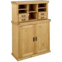 OTTO home Sekretär Konrad, Schreibtisch aus Massivholz, mit viel Stauraum, B89 x H122 cm