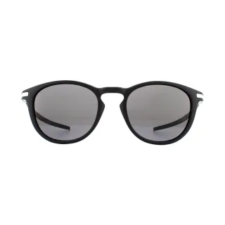Oakley Round Mens Satin Black Prizm Gris Lunettes de soleil
