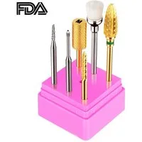 JCMaster Maniküre-Pediküre-Set, 5x Premium Nagelfräser Hartmetall Bits