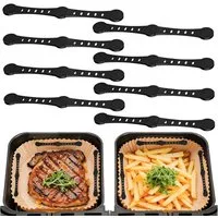 AFKSMILE Backpapier 8 Stück Magnete Silikon Baking Paper Befestigungsschnalle für Airfryer