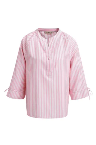 Smith&Soul - Neon Stripe Raglan Blouse neon pink print - Gr. - M