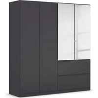 rauch Drehtürenschrank Kleiderschrank Schrank Garderobe COSTA in den Breiten 91/136/181 cm (in 3 Ausstattungen BASIC/CLASSIC/PREMIUM) mit Spiegel, grifflose Front und Push-to-Open Funktion MADE IN GERMANY