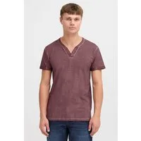 !Solid Rundhalsshirt SDTino Kurzarmshirt mit Knopfleiste