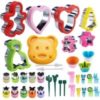 TUWENA Ausstechform 43 Stück Ausstechformen Set, Brotausstechformen für Kinder, (43-St)