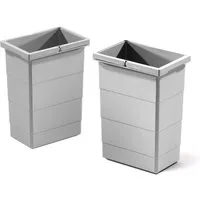 Hailo Biomülleimer Hailo 2 Inneneimer 1075959 hellgrau 8,5 Liter 226 x 156 x 295 mm