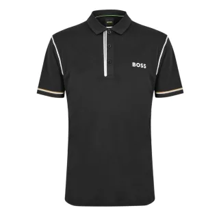 Boss - "Paddytech Goc" Poloshirt für Herren, Mit Kragen (Schwarz)