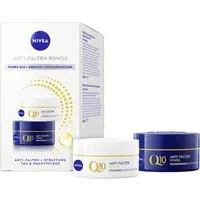 Nivea Gesichtspflege-Set Q10 Anti-Falten Power Tagespflege LSF15 und Nachtpflege, 2-tlg.