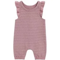 Lorey Medtec Strampler Baby Mädchen Strampler kurz, Lila, 100% Baumwolle