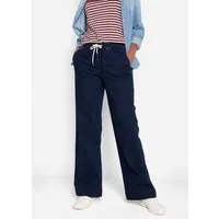 bonprix Weite Jeans Loose Fit Passform, mit elastischem Bund und Tunnelzug