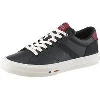 Tommy Hilfiger TH HI VULC LTH STREET Sneaker, Freizeitschuh, Halbschuh, Schnürer mit weich gepolstertem Schaftrand