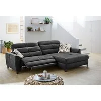 Jockenhöfer Gruppe Ecksofa Double One L-Form, B: 288 cm, 2x120 cm breite, elektr. Relaxfunktionen, Kopfteilverstellung, USB-Anschluss & Zierkissen