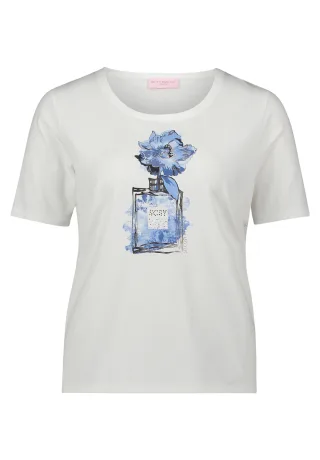 betty barclay - so cosy - - Basic Shirt patch white/blue - Gr. - 38