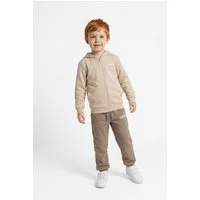 adidas Sportswear Trainingsanzug ESSENTIALS KINDER (2-tlg), zweiteilig, aus Baumwolle und Polyester, weiches French Terry