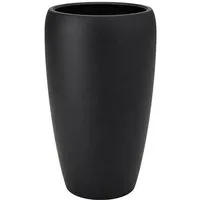 Flingora Bodenvase Cleo, mit Einsatz - Fiberglas - Indoor & Outdoor - Samtschwarz - Höhe 51 cm