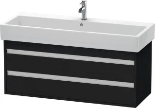 Duravit Ketho Waschtischunterbau wandhängend Eiche Schwarz Matt 1150x440x480 mm - KT663901616 KT663901616