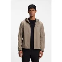 BOSS GREEN Windbreaker Regular Fit, Superleichte Qualität, Packfunktion innen in der Kapuze