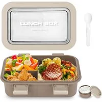 Agger Lunchbox für Kinder und Erwachsene, Brotdose mit Fächern