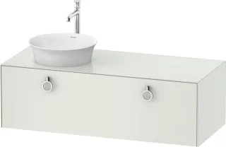 Duravit White Tulip Konsolenwaschtischunterbau wandhängend Weiß Seidenmatt 1300x550x408 mm - WT4982L WT4982L36360010