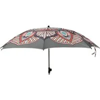 Meinposten Sonnenschirm Strandschirm Marrakesch grau UV 50+ Knickbar 180 cm inkl. Schutzhülle, abknickbar
