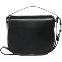 FEYNSINN Umhängetasche echt Leder Umhängetasche groß Ledertasche schwarz ZOE, Schultertasche Echtleder für Damen, Handtasche schwarz