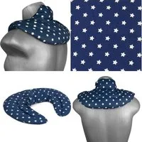 Giraffenland Kirschkernkissen Nackenhörnchen mit Stehkragen Kirschkernkissen - Wärme Nackenkissen, Wärmekissen Mikrowelle/Backofen, Kältekissen Kühlschrank/Gefriertruhe
