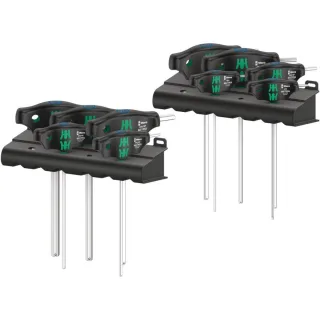 Wera 454/10 HF Set Imperial 1 Schraubendrehersatz Quergriff-Schraubendreher Hex-Plus zöllig, 10-tlg - 05023451001