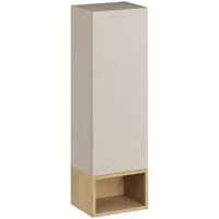 Lomadox Hängeschrank DURANGO-56 30 cm breit in Eiche und kaschmit, 1 Tür, 1 Fach